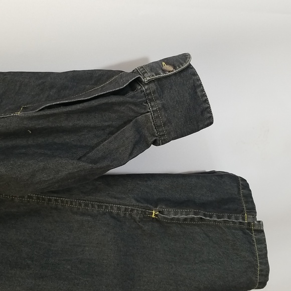 Marithe Francois Girbaud 100% Cotton Long Sleeve Button Down Shirt Size L - Picture 6 of 10